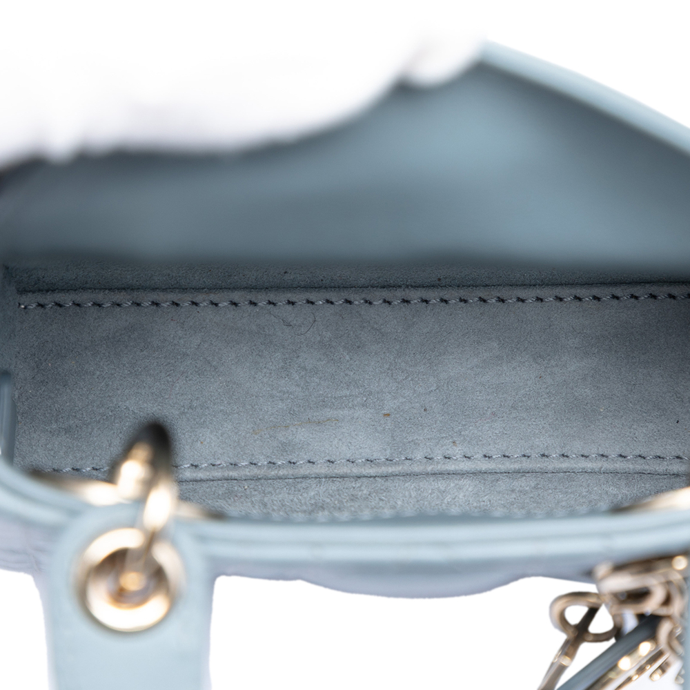 Pre-Loved Dior Micro Lambskin Cannage Lady Dior - Picture 4 of 7